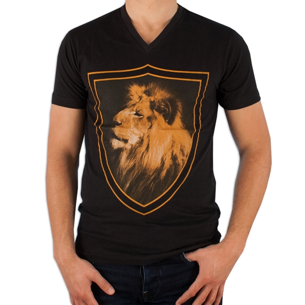 Image de Copa Football - T-Shirt col en V Holland Lion - Noir