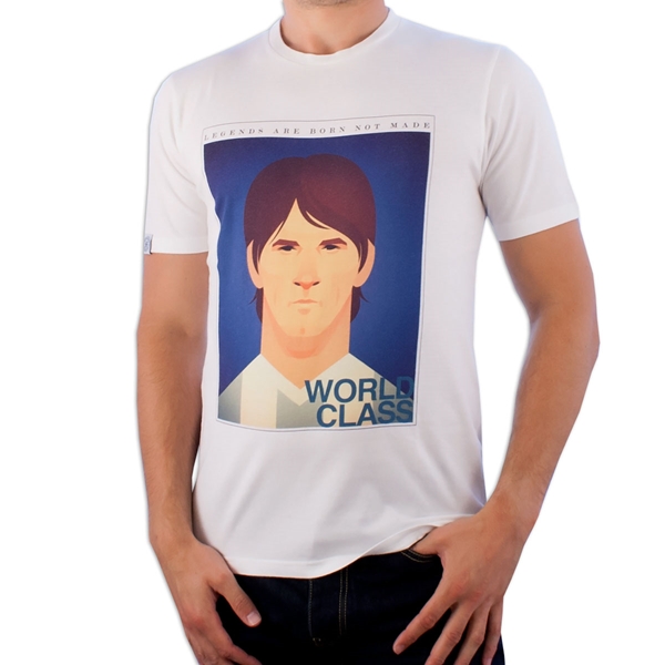 Image de World Class Collective - T-shirt Messi Legend - Blanc