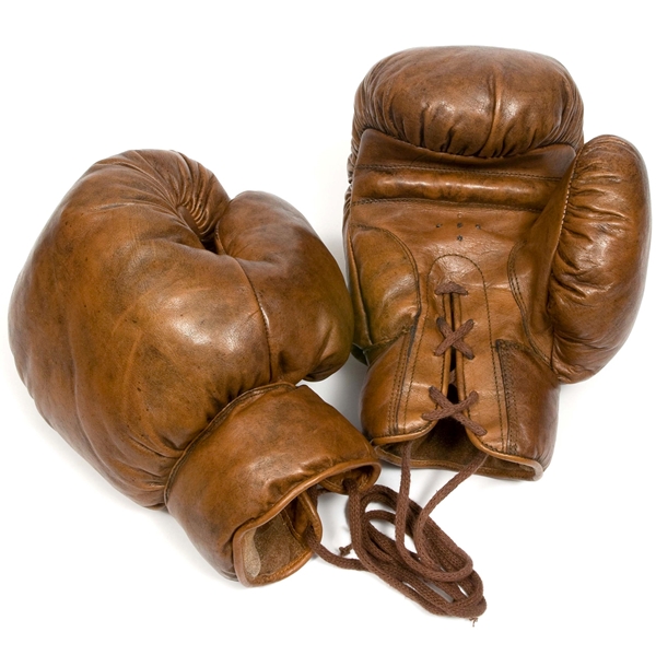 Image de JW & Sons - Gants de boxe rétro en cuir années 1920