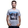 Image de Copa Football - T-shirt col en V El Beatle - Gris chiné