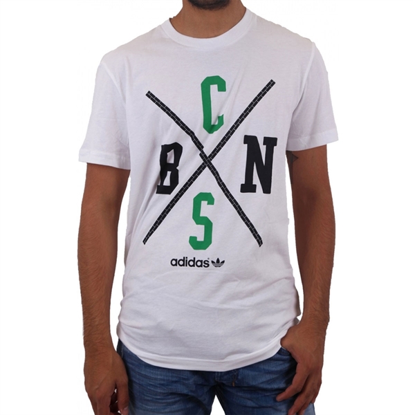Image de Adidas Originals - T-shirt Boston Celtics - Blanc
