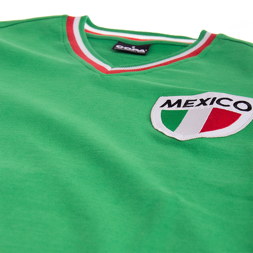 Maillot De Football Rétro Mexique 1996-1998 Domicile - Taille M, Vert, Occasion En Parfait état