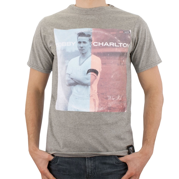 Image de TOFFS Pennarello - T-Shirt  Bobby Charlton - Gris chiné
