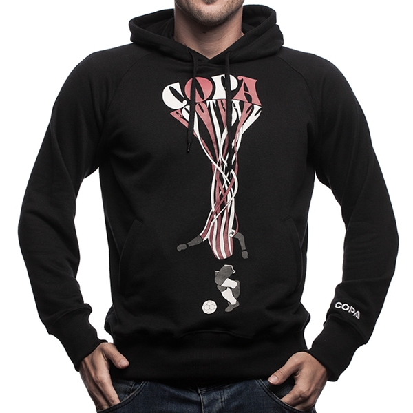 Image de Copa Football - Sweat à capuche Stripes - Noir