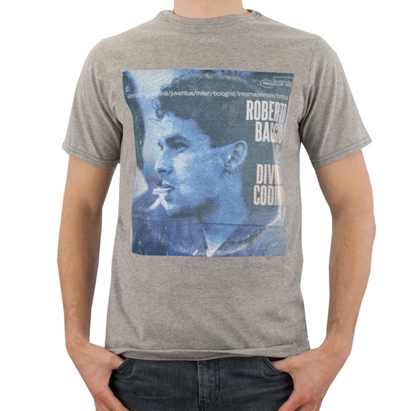 Image de TOFFS Pennarello - T-Shirt  Roberto Baggio - Gris chiné