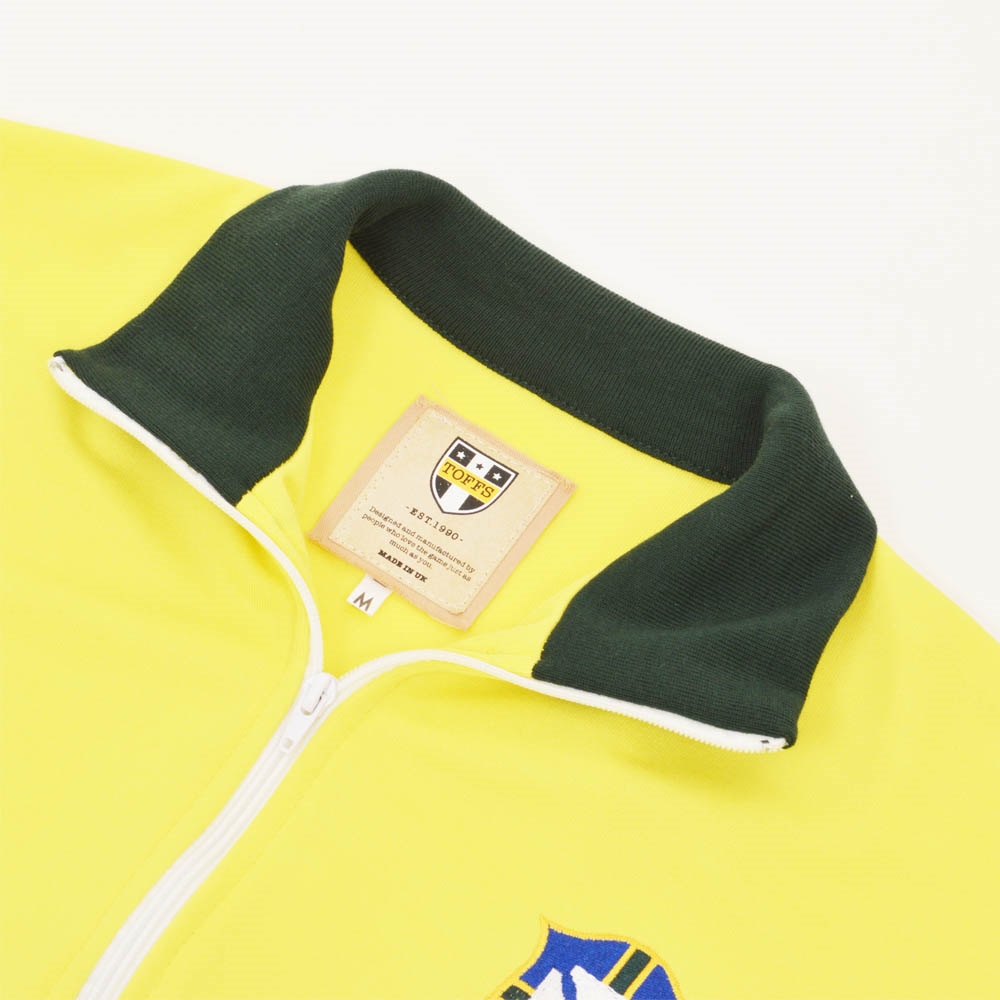 vintage maillot football brésil années 80 + écharpe