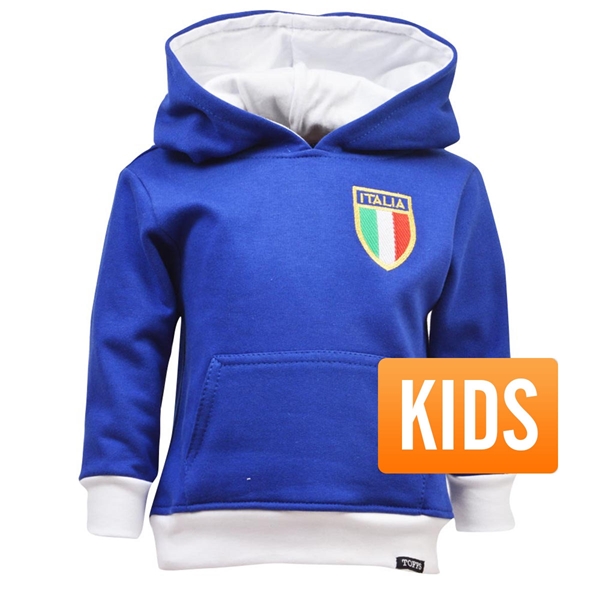 Image de TOFFS - Sweat À Capuche Italie Enfant  - Bleu/ Blanc