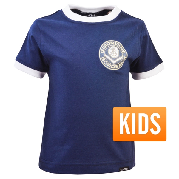 Image de TOFFS - T-Shirt Bordeaux Retro Ringer enfants - Bleu Marine
