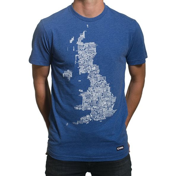 Image de Copa Football - T-shirt UK Grounds - Bleu chiné