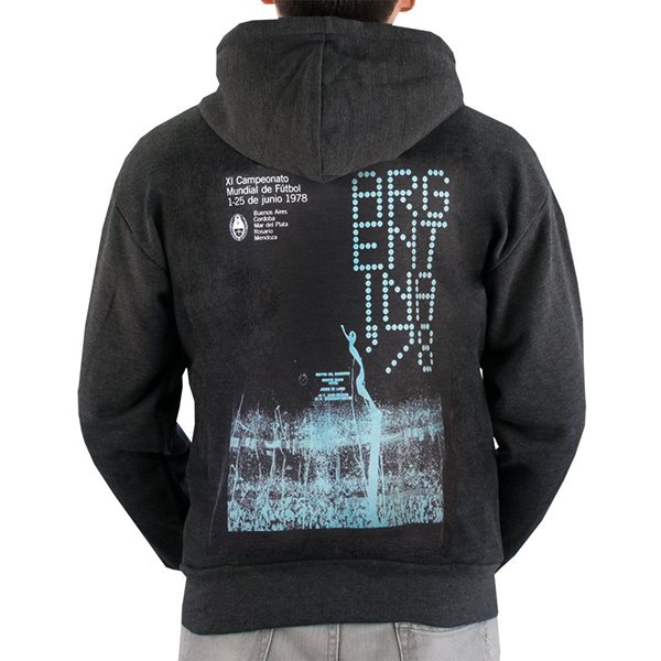 Image de TOFFS Pennarello - capuche zippé Argentine CDM 1978 - Gris foncé