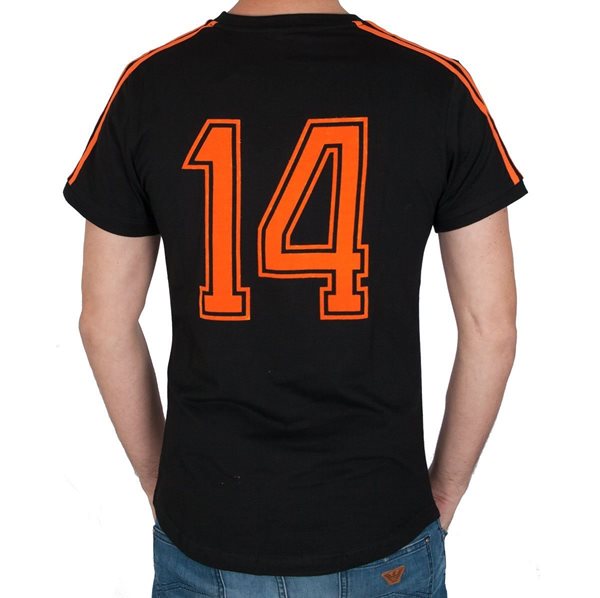 Image de Cruyff Classics - Maillot rétro away Pays-Bas n°14 - Noir