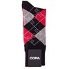 Image de COPA Football - Argyle Pitch Chaussettes - Noir/ Rouge