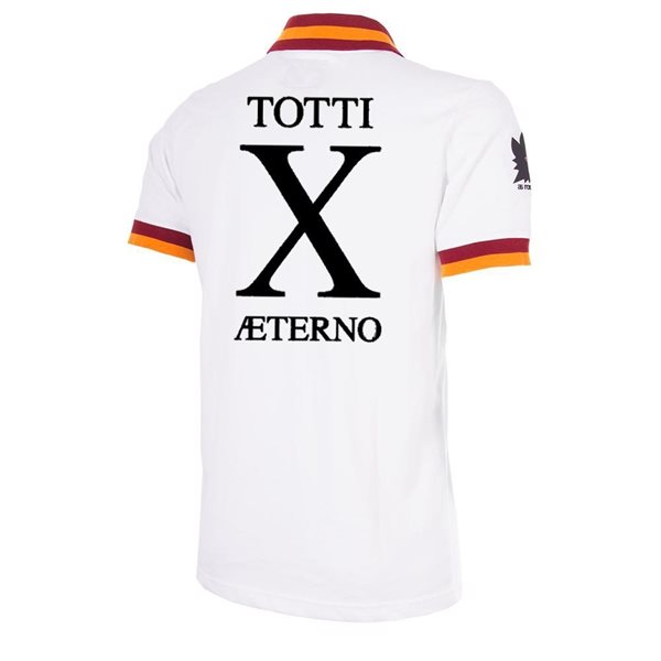 Image de Maillot extérieur rétro AS Roma 1980-1981 + Totti X Aeterno
