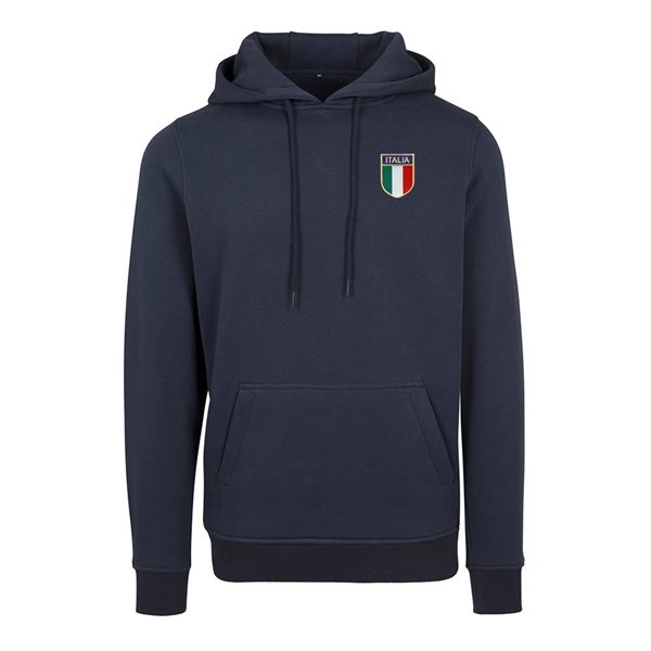 Image de Rugby Vintage- Sweat A Capuche Italie - Bleu Marine