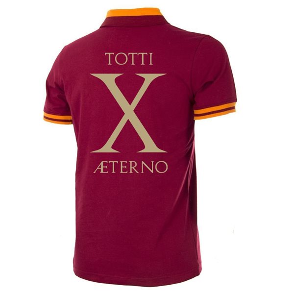Image de Maillot rétro AS Roma 1978-1979 + Totti X Aeterno