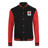 Image de Rugby Vintage - Sweat College Jacket Angleterre - Noir/ Rouge