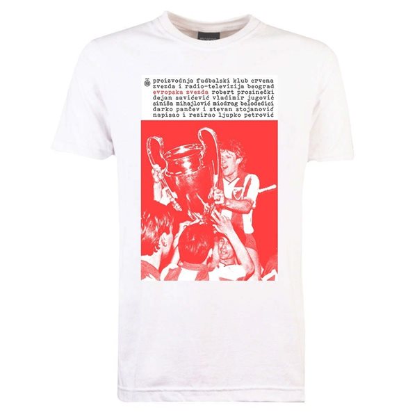 Image de TOFFS Pennarello - T-Shirt Evropska Zvezda 1991 - Blanc