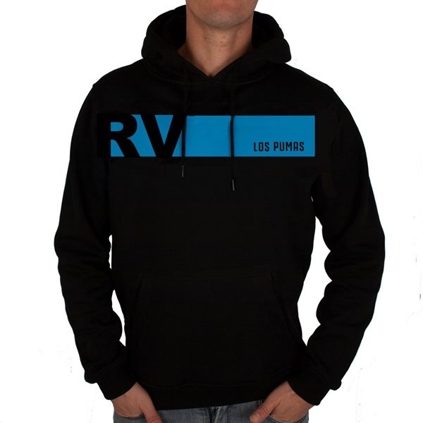 Image de Rugby Vintage- Sweat A Capuche Colour Banner Argentine- Noir/Bleu