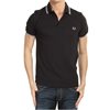 Image de Fred Perry - Polo Twin Tipped - Noir/ Porcelain