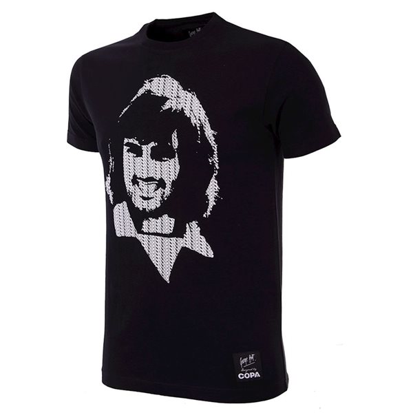 Image de Copa Football - T-shirt George Best Repeat Logo - Noir