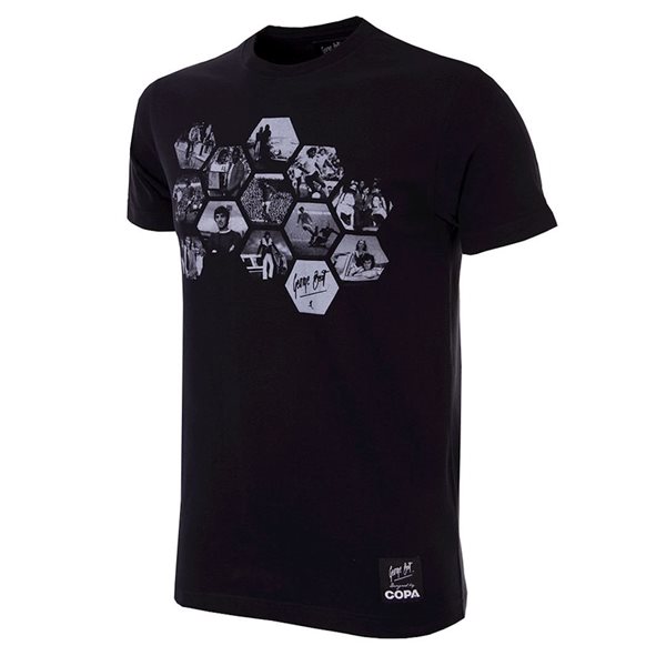 Image de COPA Football - T-Shirt George Best Hexagon - Noir
