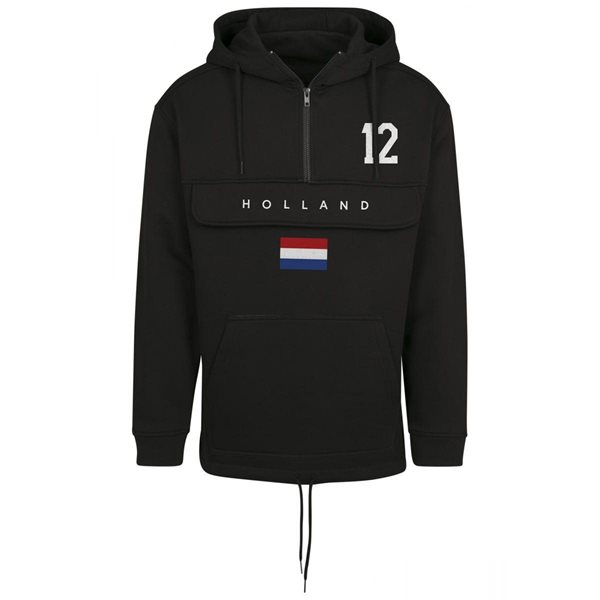 FC Eleven - Holland Flag Anorak Hoodie - Black