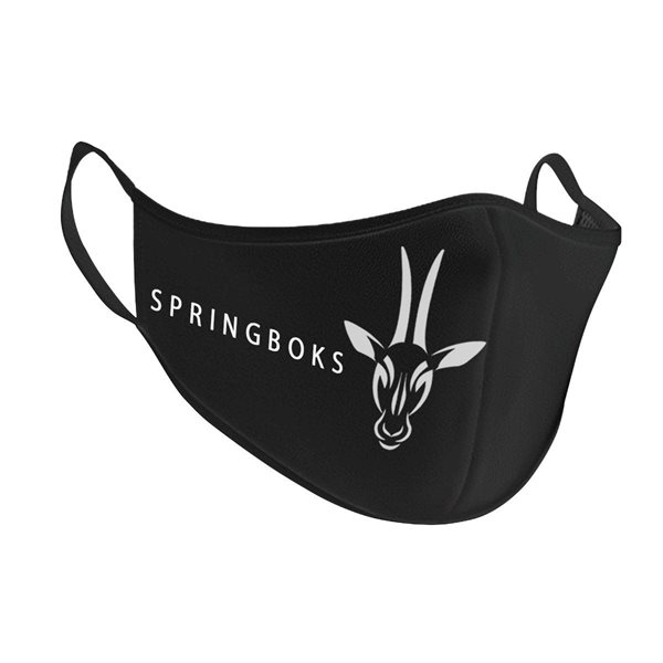 Rugby Vintage - South Africa Face Mask - Black