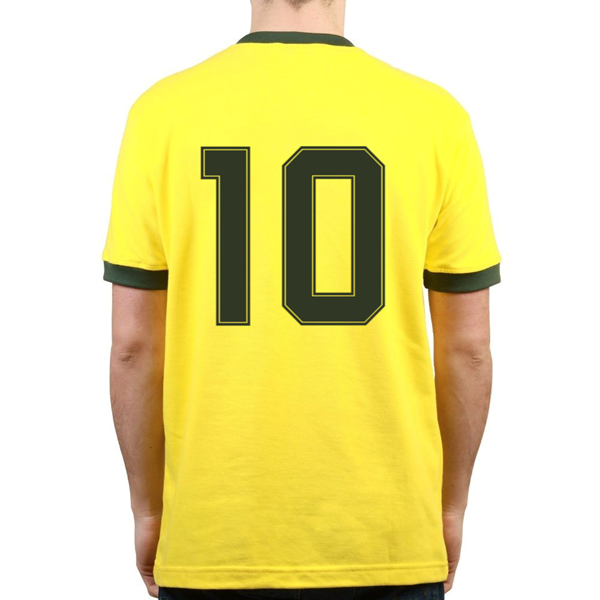 Brazil Retro Shirt World Cup 1982 + Number 10 (Zico)