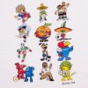 COPA Football - World Cup Collage Mascot T-Shirt - White - Kids