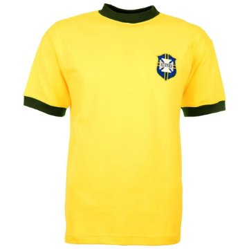 Maillot Vintage Brésil Années 80, Manches Courtes, Marque Le Roc, Avec écharpe