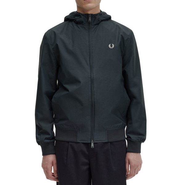 Fred Perry - Hooded Brentham Jacket - Night Green
