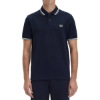 Fred Perry - Twin Tipped Poloshirt - Navy/ Snow White/ Seagrass