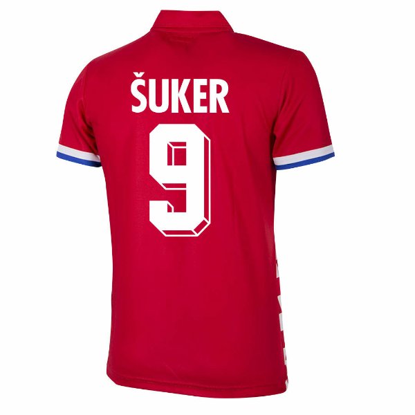 Image de Copa Football - Maillot rétro Croatie 1992 + Suker 9