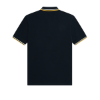 Fred Perry - Twin Tipped Polo Shirt - Navy/ Ecru/ Golden Hour