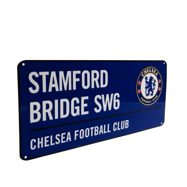 Chelsea Straatbord - Blauw (40cm x 18cm)