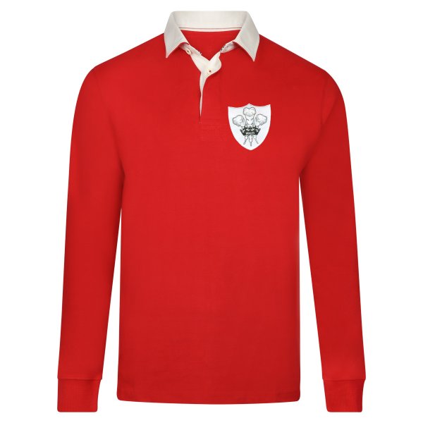 Rugby Vintage - Wales Retro Rugby Shirt 1970's - Rood