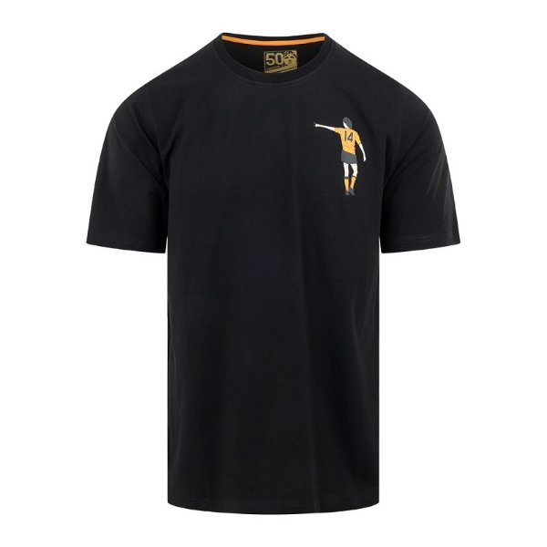 Cruyff - Nederland Dos Rayas Graphic T-Shirt - Zwart