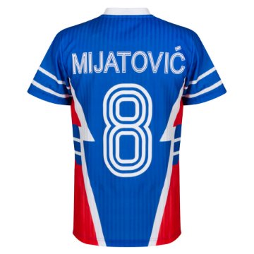 Yugoslavia Retro Football Shirt 1990 + Mijatović 8 Yugoslavia Retro Football Shirt 1990 + Mijatović 8