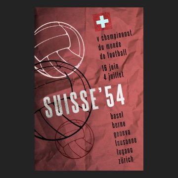 Pennarello - World Cup 1954 Switzerland T-Shirt - Black Pennarello - World Cup 1954 Switzerland T-Shirt - Black