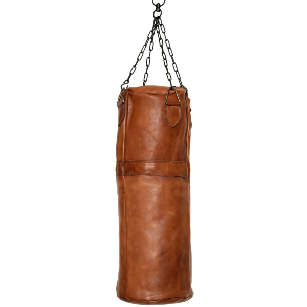 Image de JW & Sons - Sac de frappe rétro en cuir années 1920