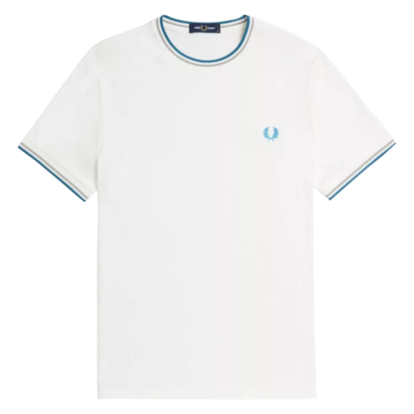 Image de Fred Perry - Twin Tipped T-Shirt - Snow White