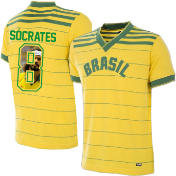 Maillot Brésil 70 Vintage - T-shirt Football Rétro Vert, Hommage Coupe Du Monde 1970