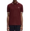 Image de Fred Perry - Polo Twin Tipped - Oxblood/ Ecru