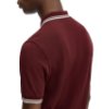 Image de Fred Perry - Polo Twin Tipped - Oxblood/ Ecru