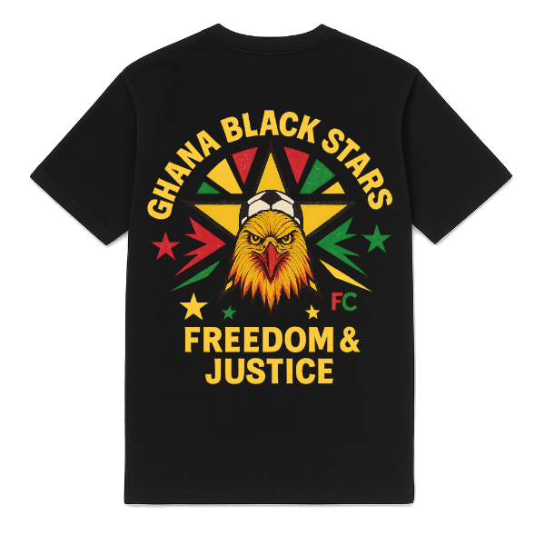 FC ELEVEN - Ghana Black Stars Heavy T-Shirt - Zwart