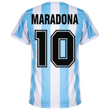 Maillot Vintage Le Coq Sportif Argentine 1986 – Extérieur Maradona #10 Taille XL