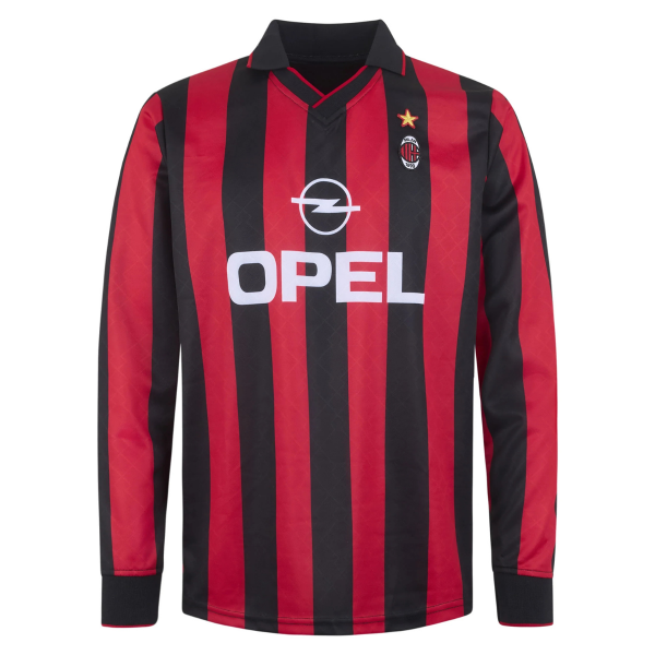 AC Milan Retro Voetbalshirt 1995-1996 (Lange Mouwen)