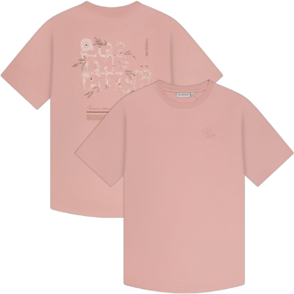 Off The Pitch - Blossom Slim Fit T-Shirt - Roze