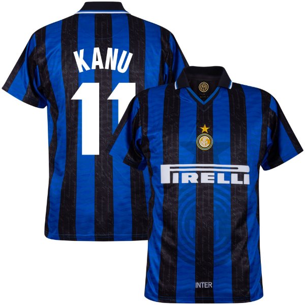 Inter Milan Retro Voetbalshirt 1997-1998 + Kanu 11